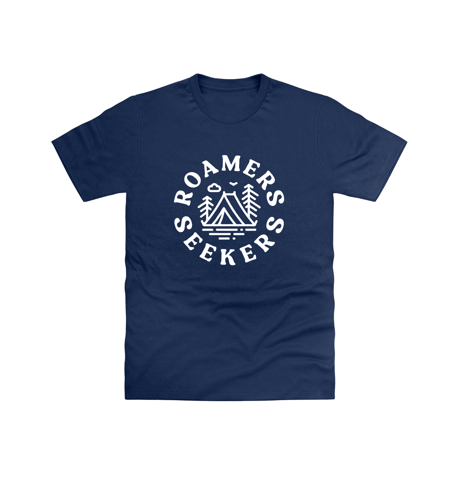 Navy Printed T-shirt Front