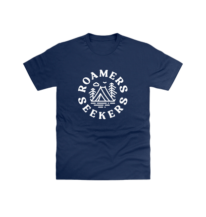 Navy Printed T-shirt Front