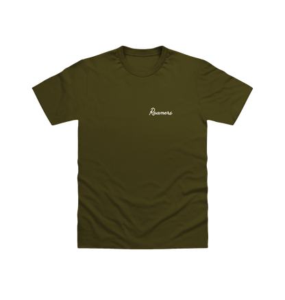 Olive Printed T-shirt Front