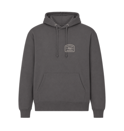 Charcoal Printed Hoody Front