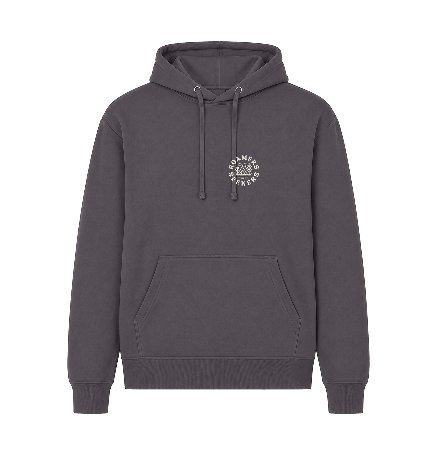 Dk Heather Printed Hoody Front