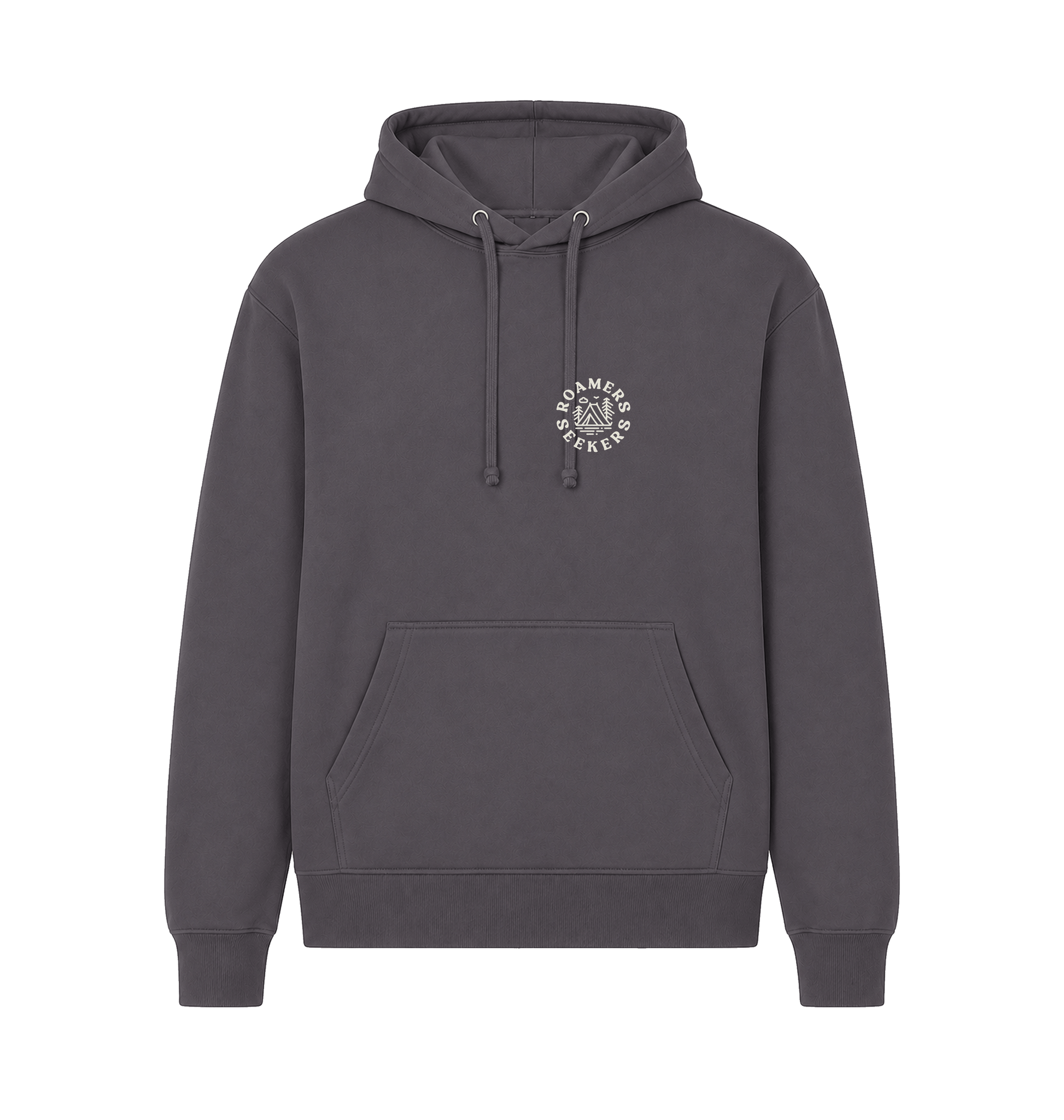 Dk Heather Printed Hoody Front