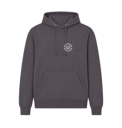 Dk Heather Printed Hoody Front