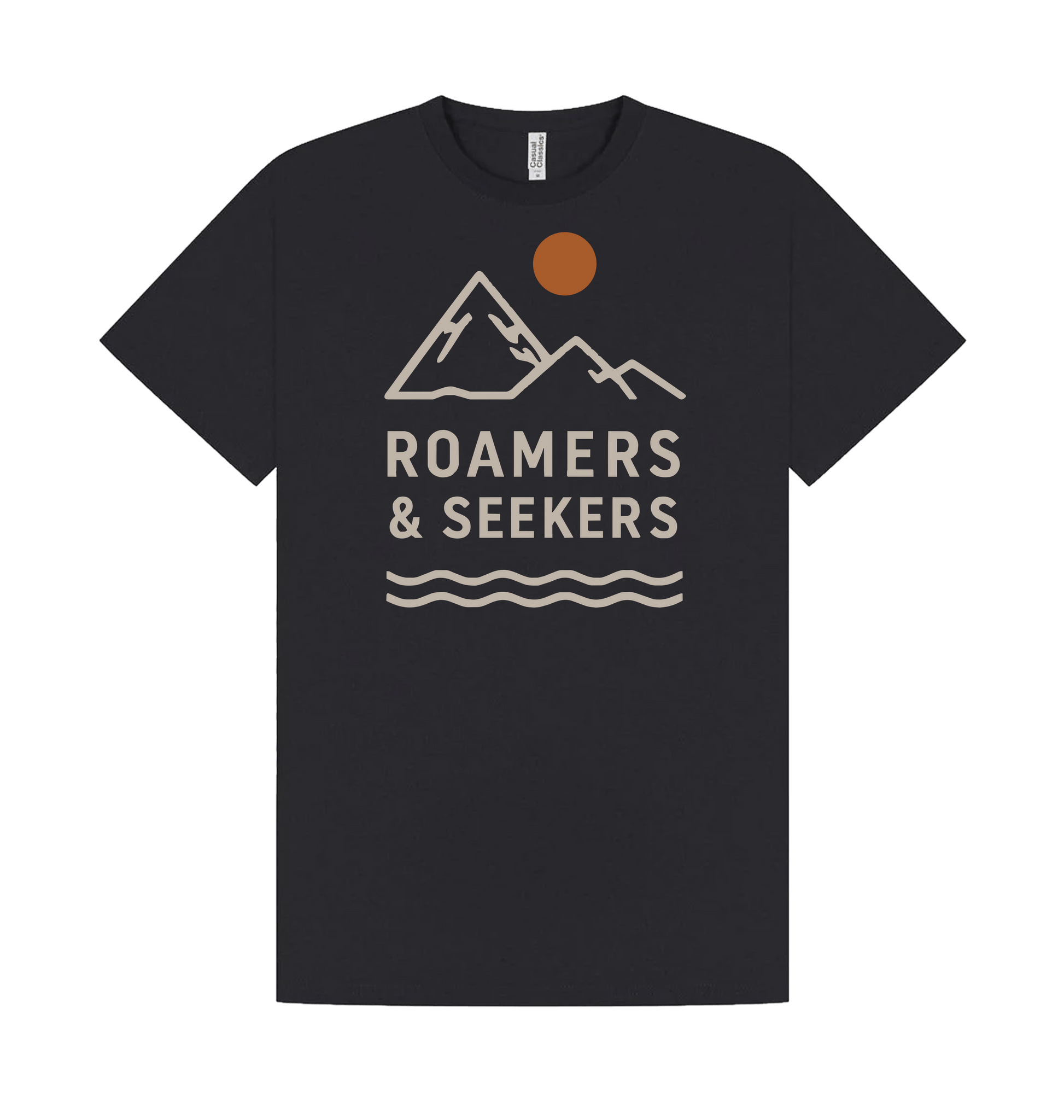 Navy Printed T-shirt Front