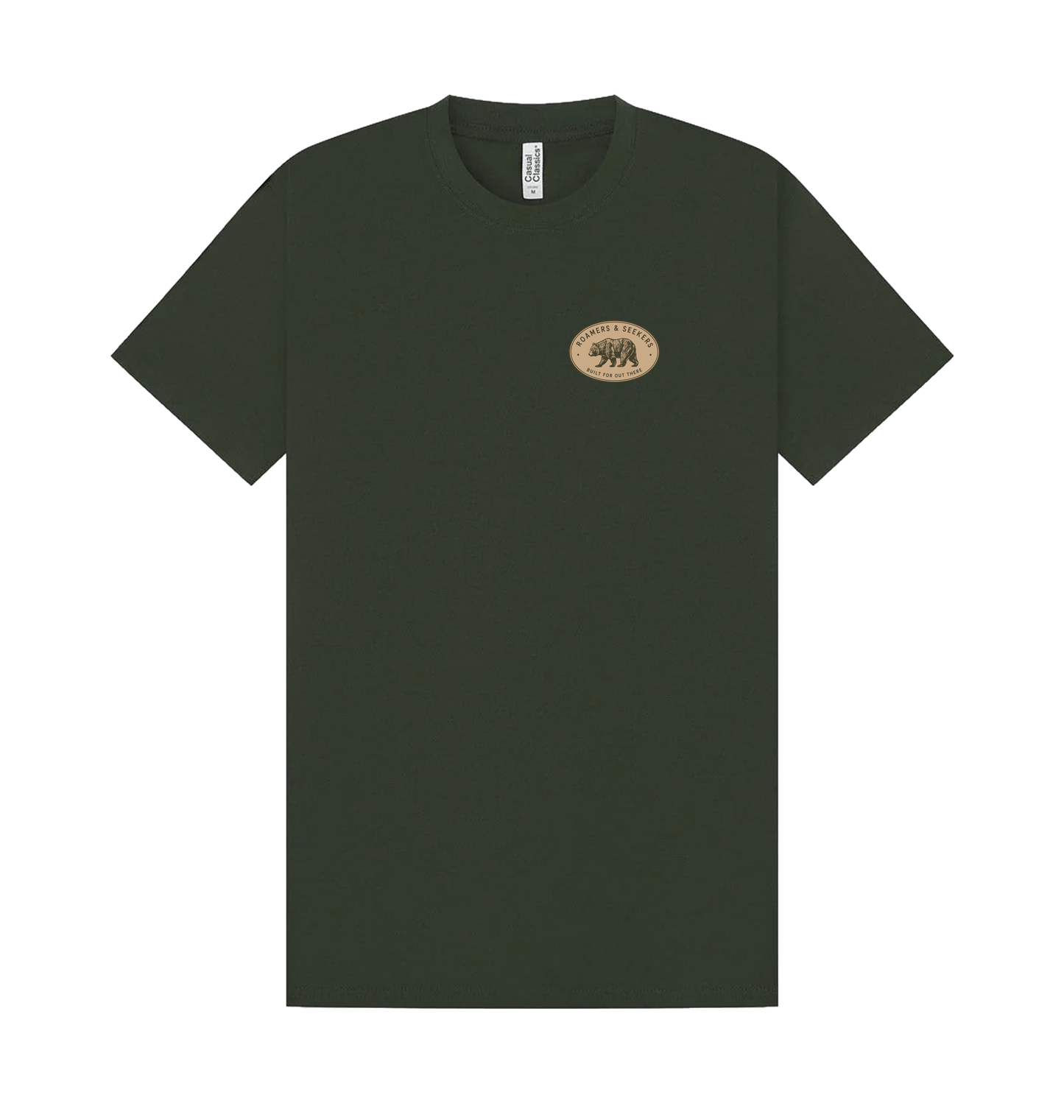 Forest Green Printed T-shirt Front