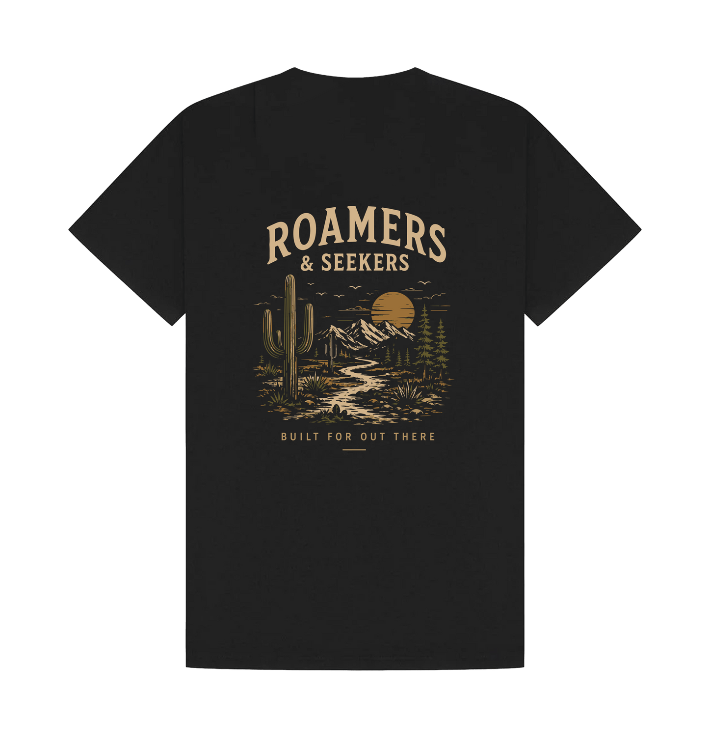 Black Printed T-shirt Back