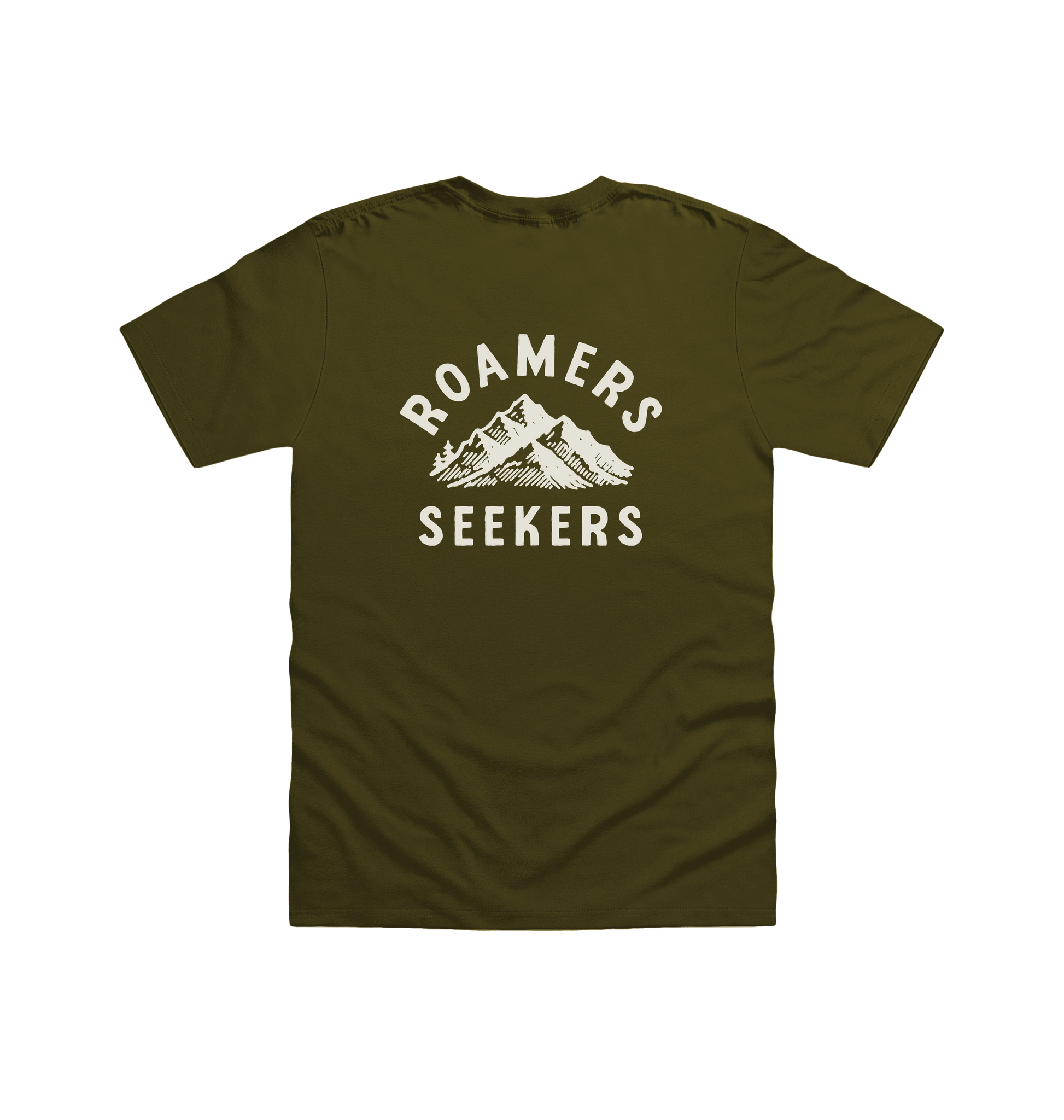 Olive Printed T-shirt Back