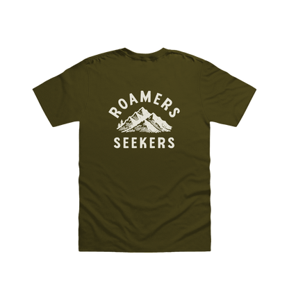 Olive Printed T-shirt Back