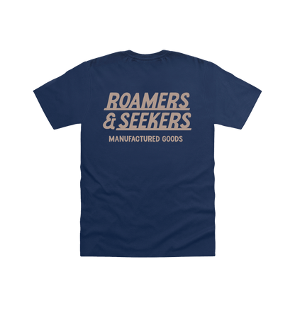 Navy Printed T-shirt Back