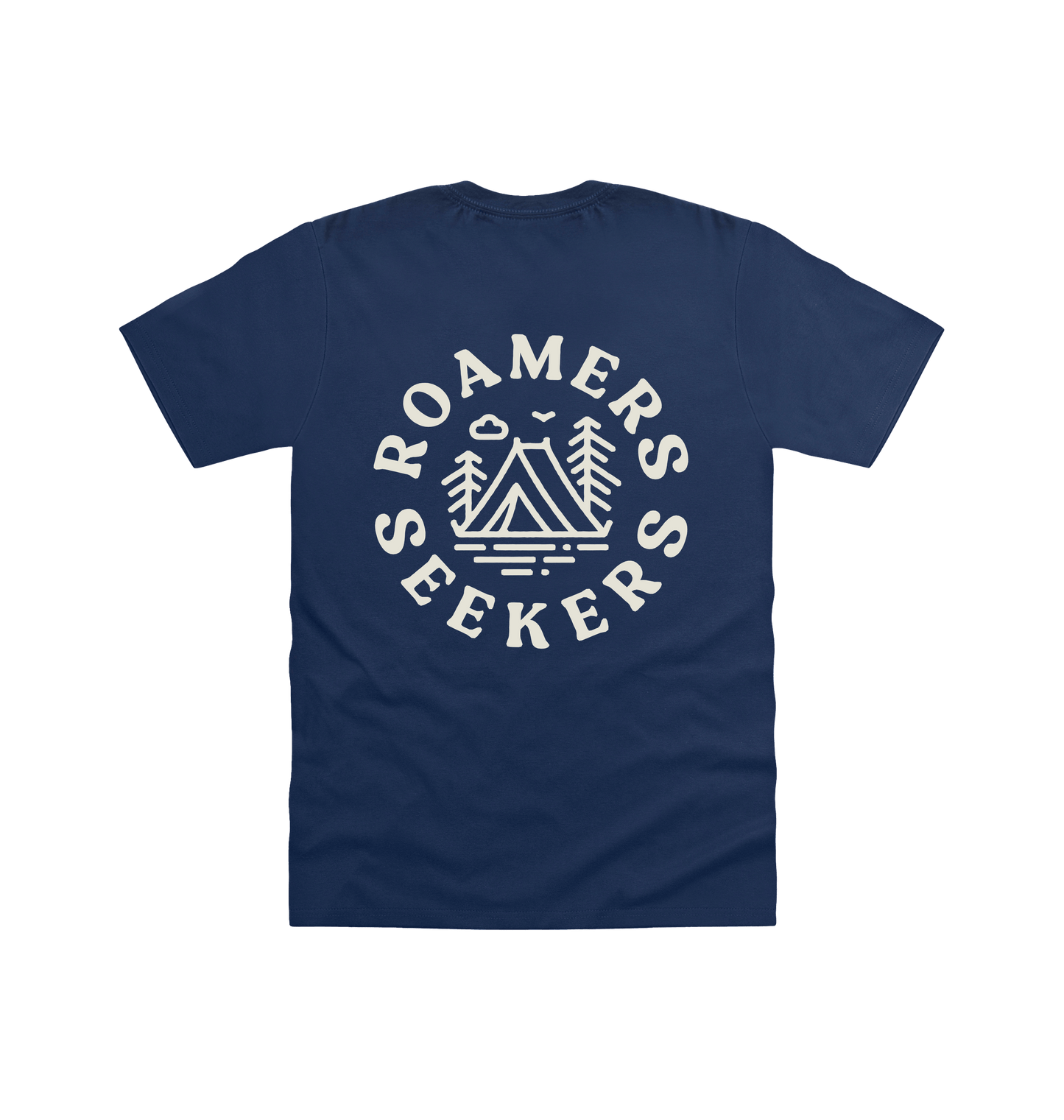 Navy Printed T-shirt Back