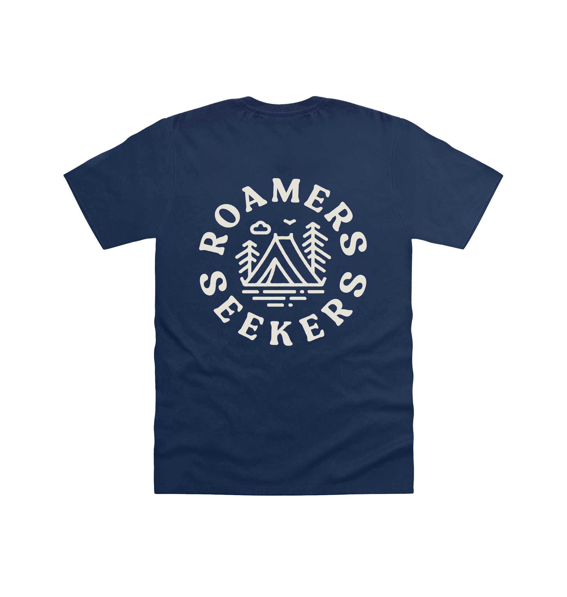 Navy Printed T-shirt Back