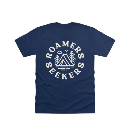 Navy Printed T-shirt Back